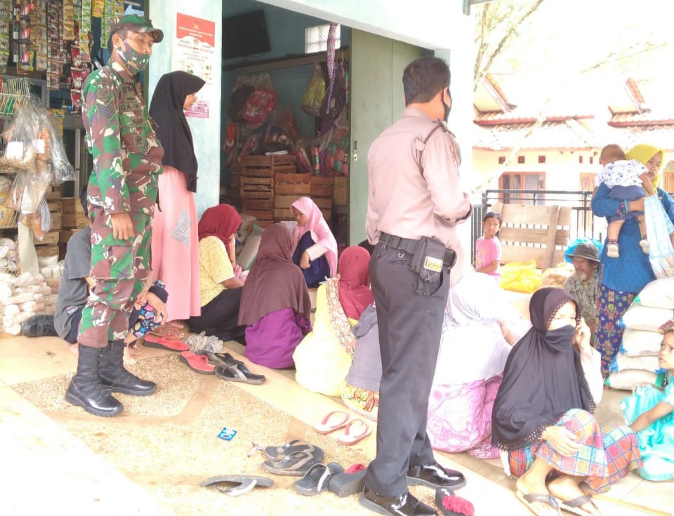 Panit Binmas Polsek Ciamis, Monitoring Dan Pengamanan Penyaluran BPNT 