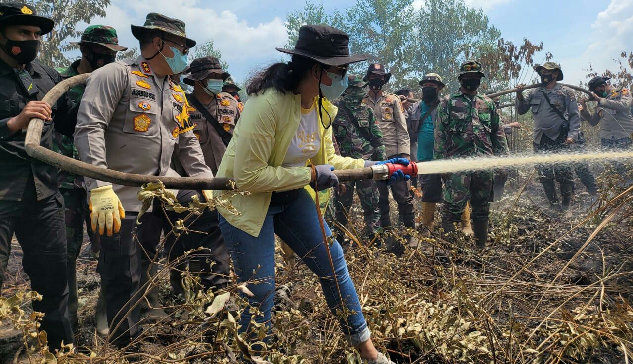 Karhutla di Bengkalis Dengan Tujuh Titik Panas