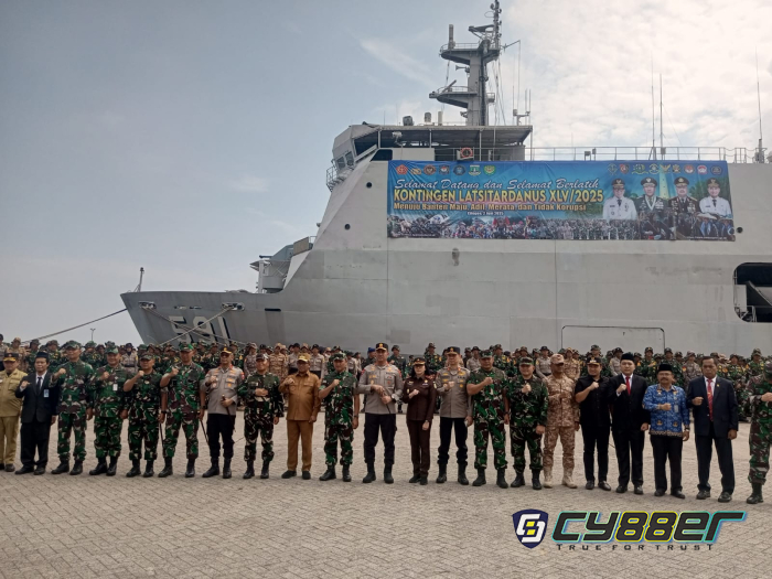 Upacara Pembentukan Mentarlat dan Penyambutan Kontingen Latsitarda Nusantara XLV/2025 Digelar di Kota Cilegon