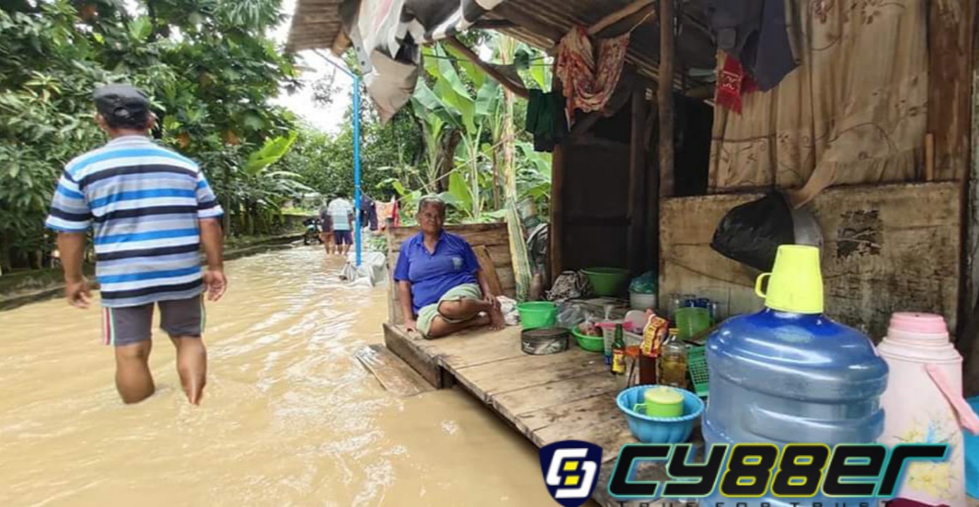 Air Cimanuk Tersumbat Akibat Bangunan Liar, Hingga Rendam Tiga Desa di Kecamatan Indramayu