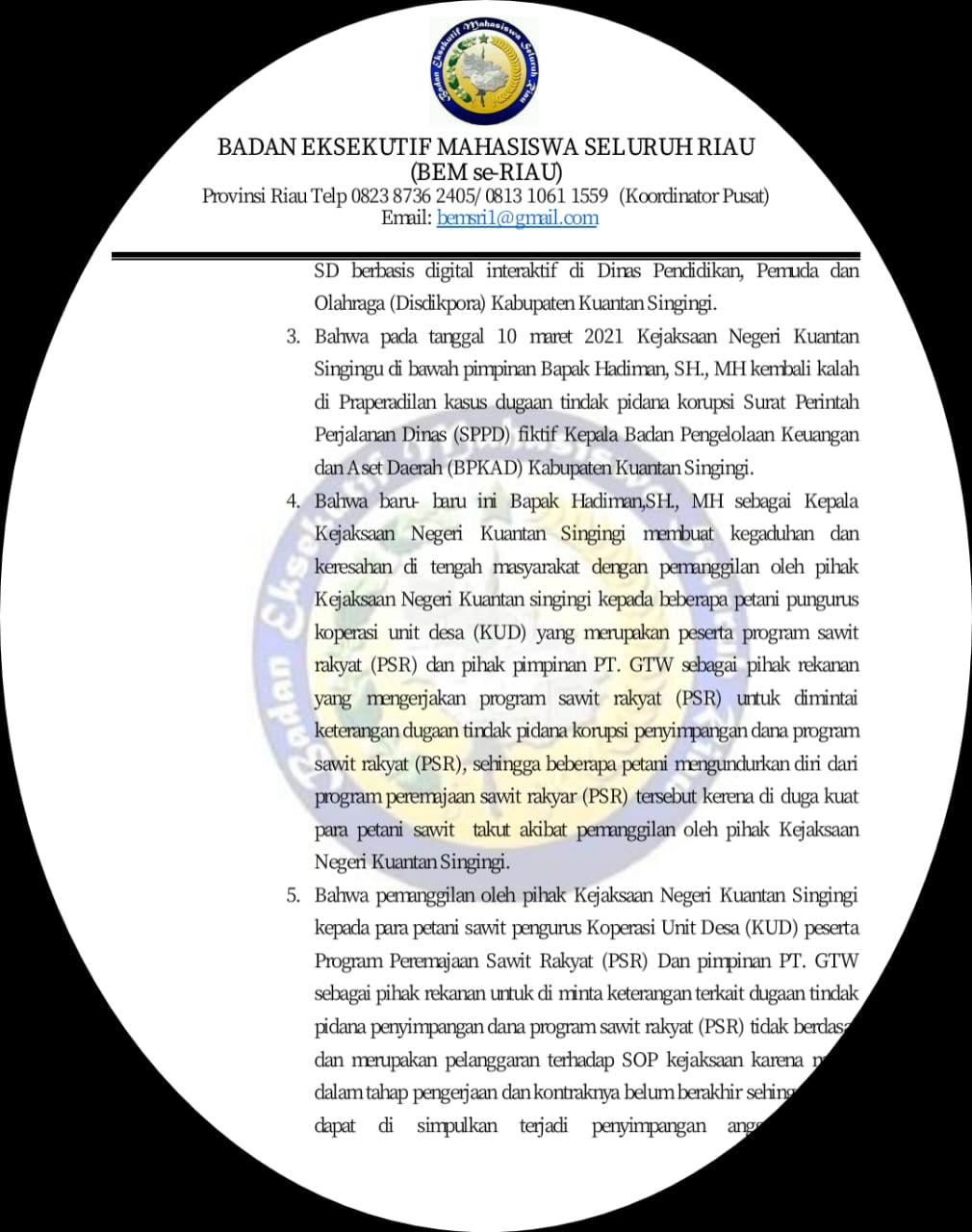 PT GTW: Mari Kita Sukseskan Program PSR Jokowi