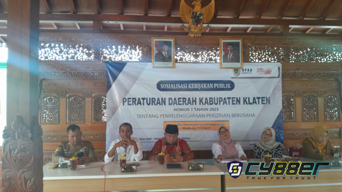 DPRD Klaten Sosialisasikan Perda Perizinan Berusaha di Bayat