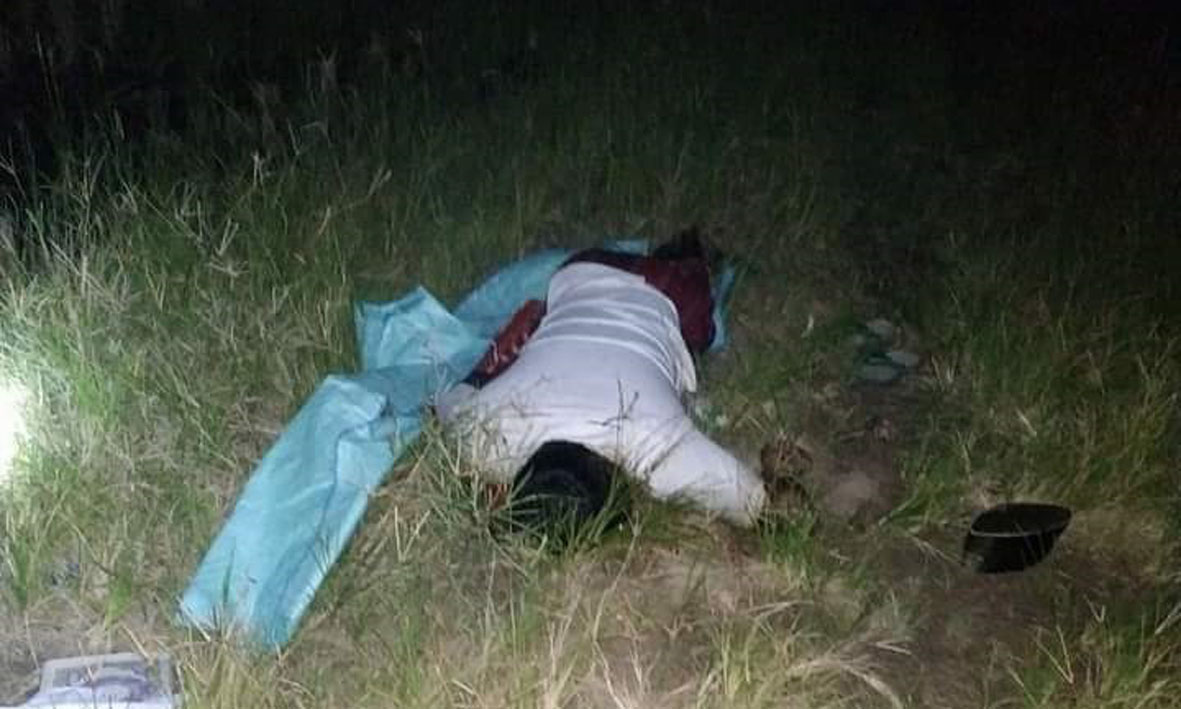 Penemuan Sosok Mayat di Areal Persawahan Warga di Kampung Gedung Karya Jitu Kabupaten Rawajitu Selatan