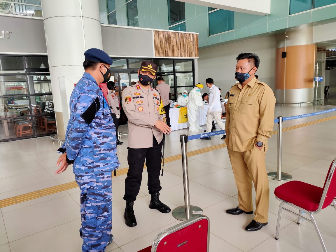 Kapolres Majalengka Polda Jabar Laksanakan Pengamanan Launching Penerbangan Bandara Kertajati 