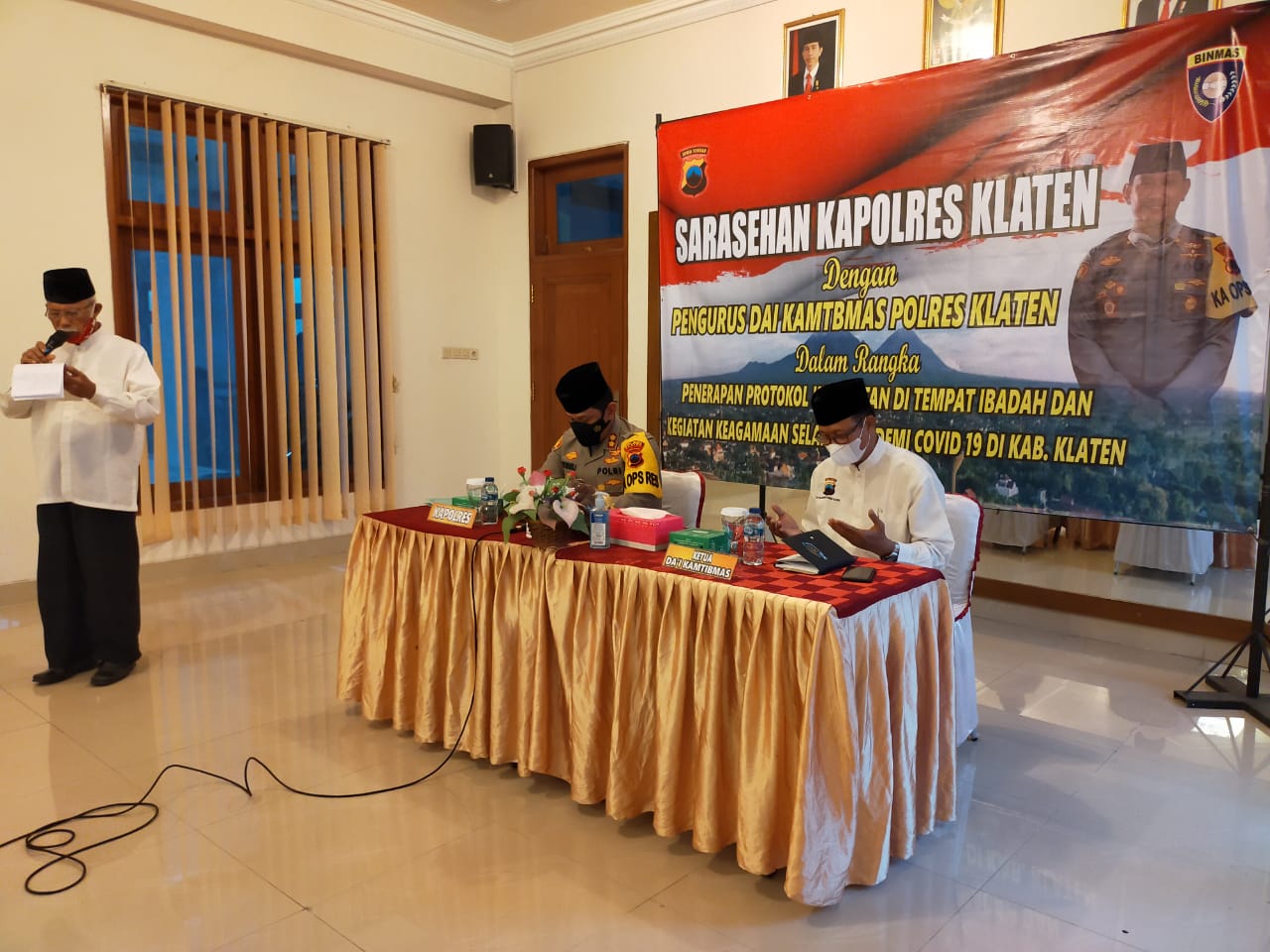 Polres Klaten Menggelar Sarasehan dengan Dai Kamtibmas di Gedung Wongso Menggolo