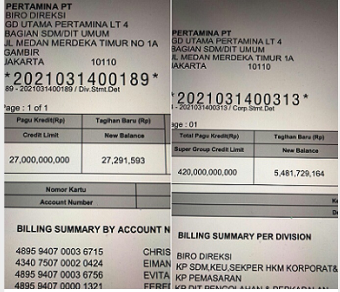 Diluar Nalar! Plafon Kartu Kredit Korporat Pertamina yang Hanya Rp 420 Miliar