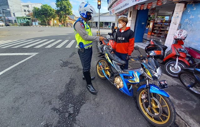 Hari Kedua Puasa, Puluhan Pelanggar Lalin di Ciamis Ditindak Polisi