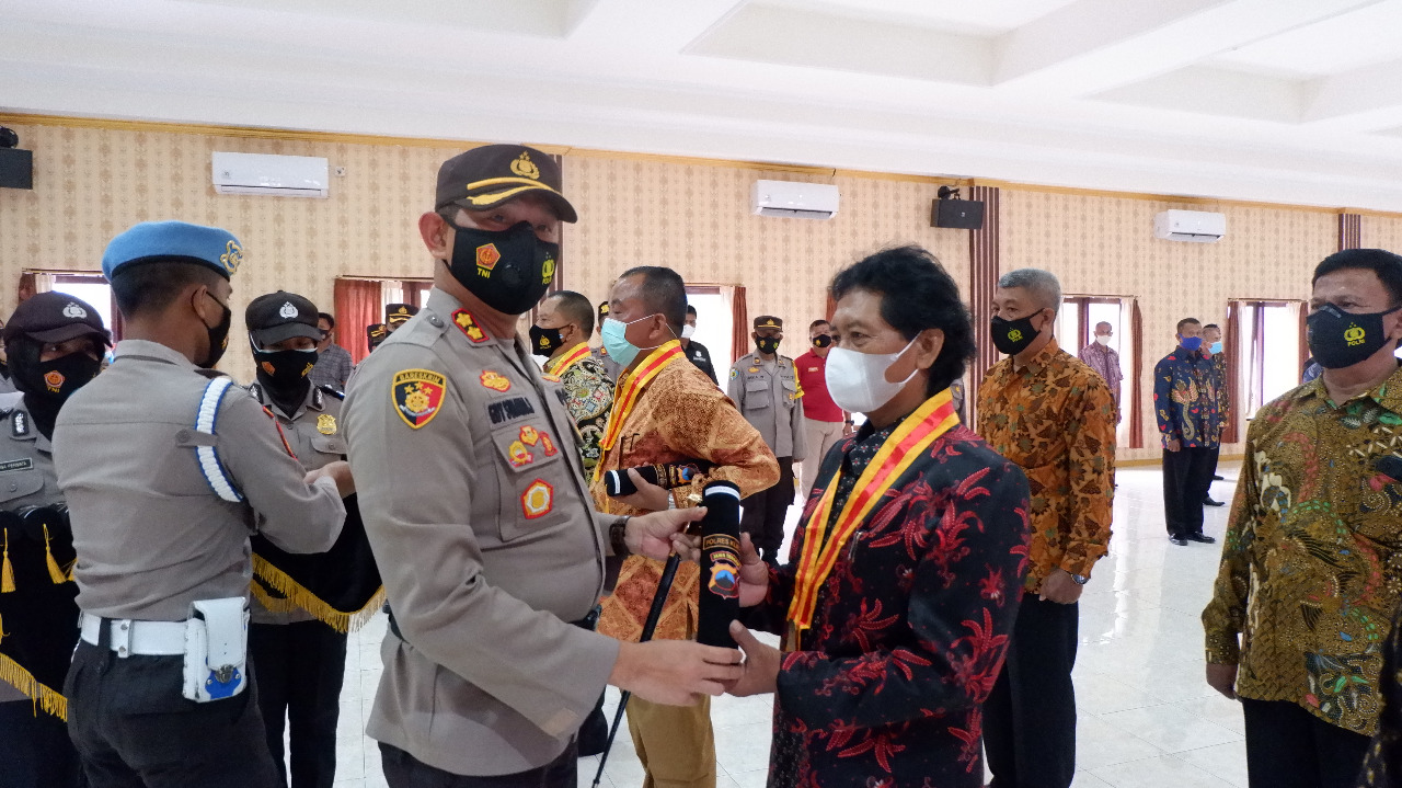 Kapolres Klaten Berpesan Pada Anggota yang Purna Tugas. Tetap Lindungi Masyarakat dengan Semangat Bhayangkara
