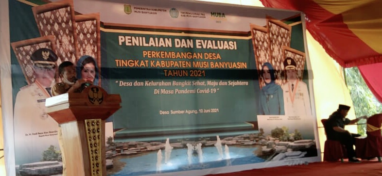 Giat Evaluasi Perkembangan Desa Tingkat Kabupaten Musi Banyuasin 2021