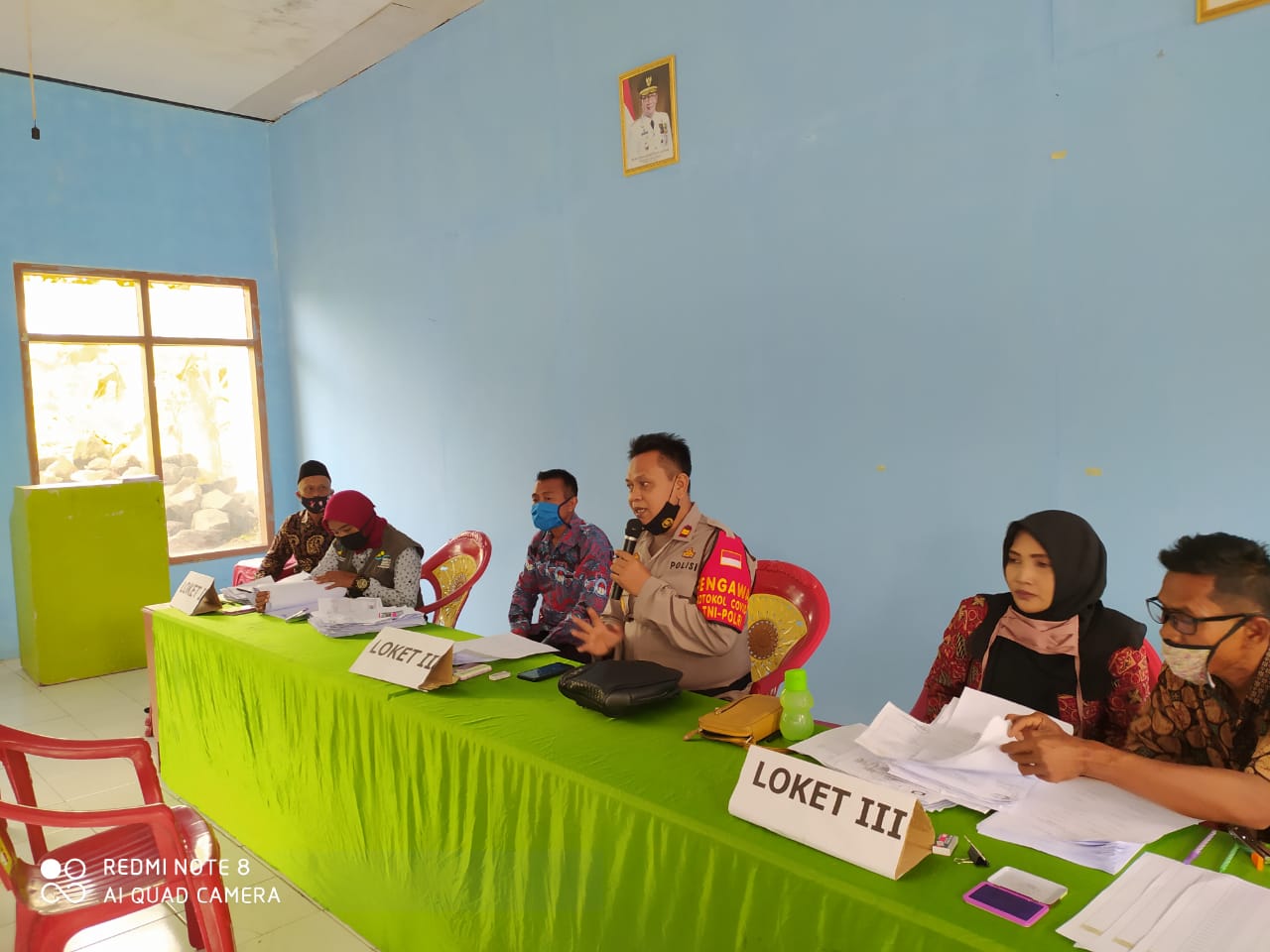 Polsek Pamarican Melaksanakan Monitoring Penyaluran Bantuan Langsung Tunai (BLT) 