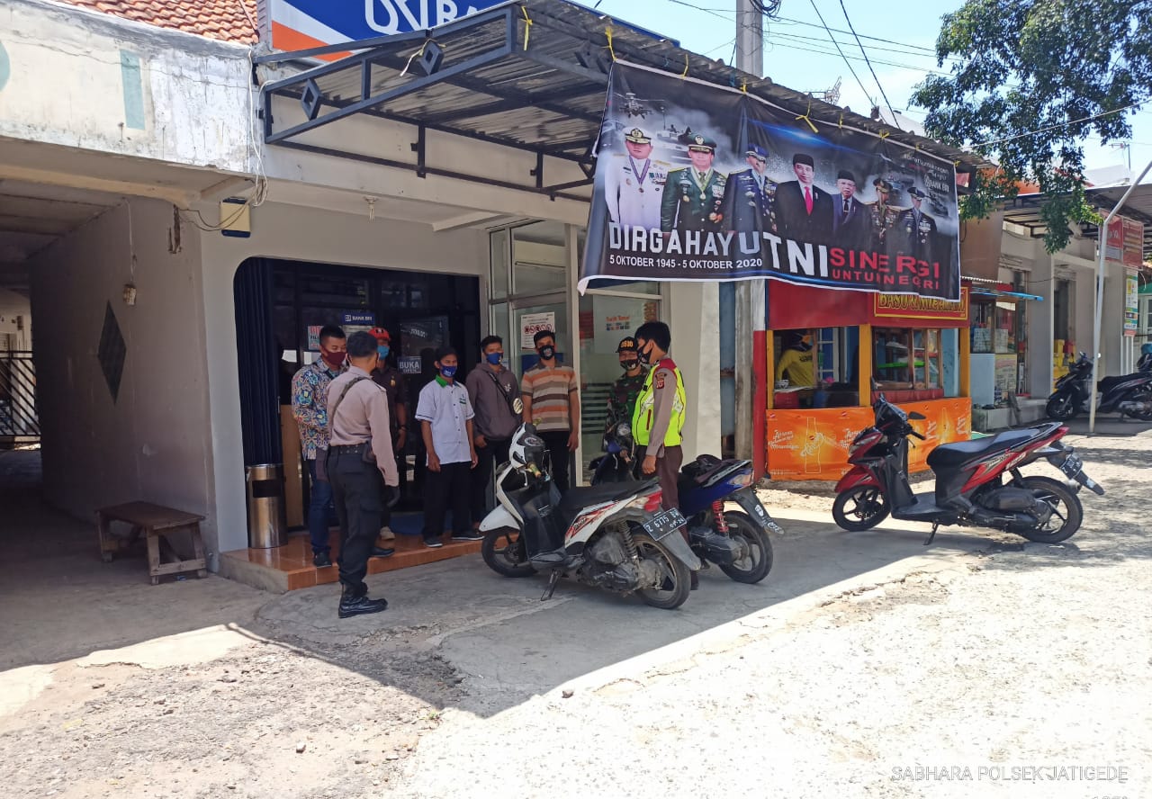 Disiplinkan Prokes, Kembali Polsek Jatigede Polres Sumedang Polda Jabar Laksanakan Ops Yustisi