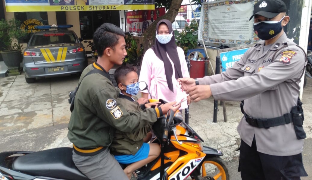 Gabungan Petugas Ops Yustisi Situraja, Jaring 5 Orang Pelanggar Prokes 