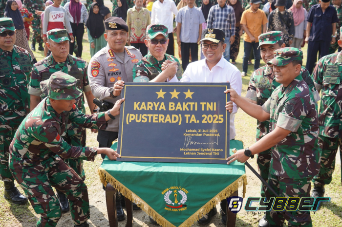 Danrem 064/MY Hadiri Penutupan Karya Bhakti TNI Pusterad di Lebak: TNI dan Rakyat Satu Nafas Pembangunan