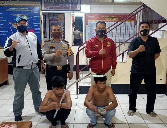 Polsek Padang Selatan Bubarkan Tawuran di Simpang Bukit Putus, 2 Pemuda Diamankan