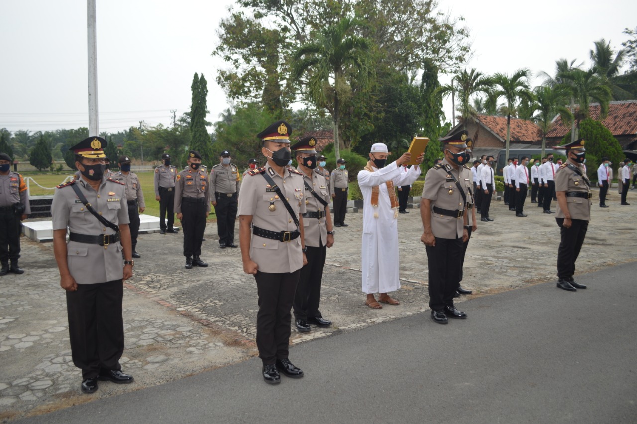Polres Tulang Bawang Gelar Upacara Sertijab Dua Kasat dan Satu Kapolsek