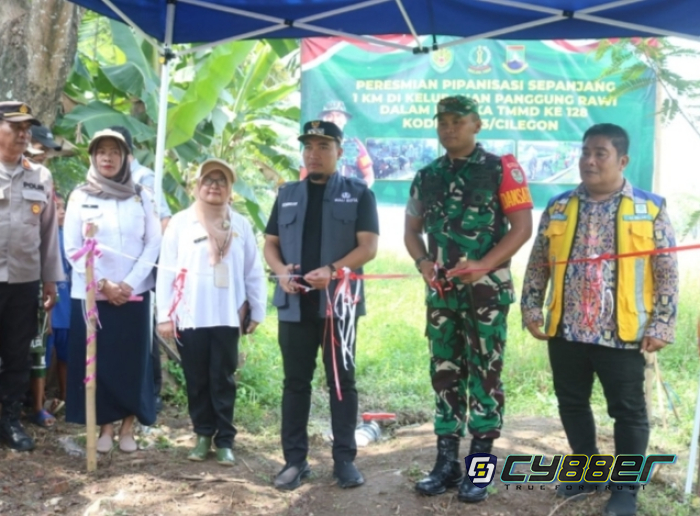 TMMD 128 Kodim 0623/Cilegon Rampungkan Pipanisasi Pertanian, Ratusan Hektare Sawah Kini Terairi