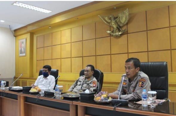 Pusat Penelitian Dan Pengembangan Polri Lakukan Kunjungan Kerja  di Polda Banten.