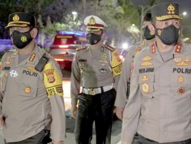 Kapolda Bali, Irjen Pol Drs Putu Jayan Danu Putra Pantau Kawasan Kuta Mangupura