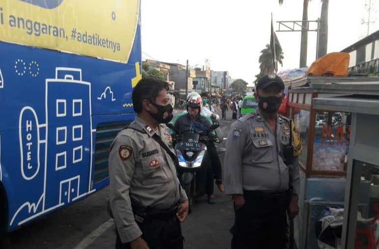 Polresta Bogor Kota Disiplinkan Pengguna Angkutan Umum