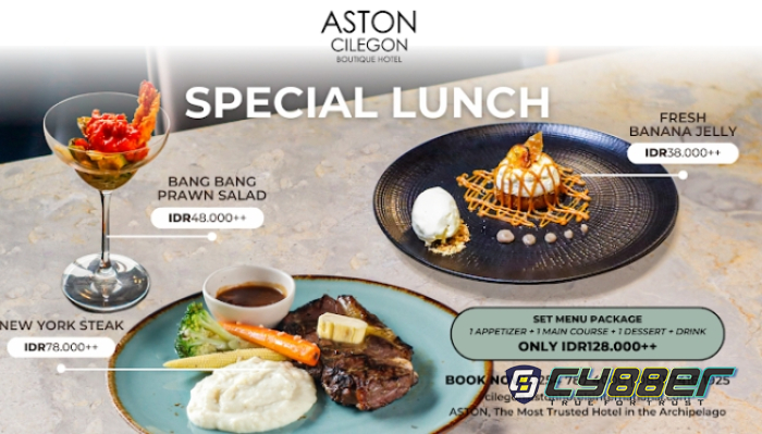 Aston Cilegon Boutigue Hotel Memperkenalkan Penawaran Makan Siang Spesial Dengan Harga Terjangkau dan Pilihan Menu Fleksibel 