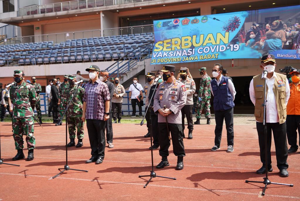 Danrem 062/TN Mendampingi Panglima TNI dan Kapolri Kunker