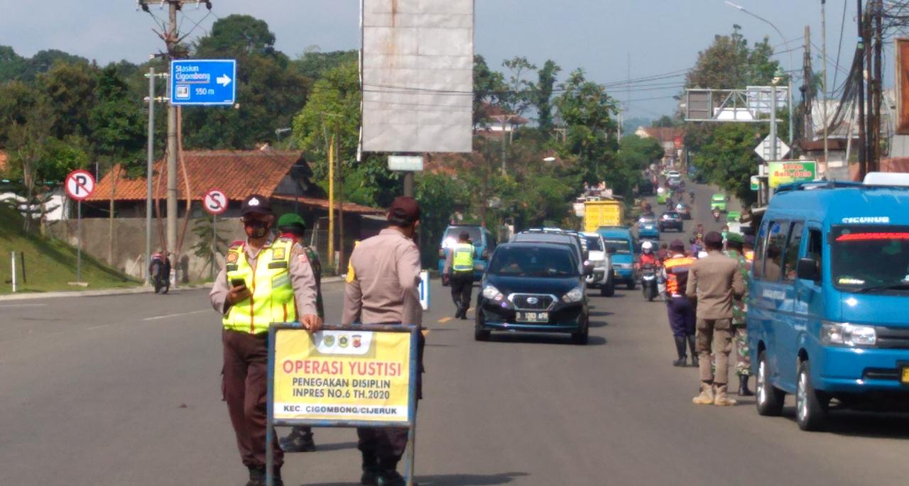 Ops Yustisi Gabungan, Razia Pengemudi Kendaraan Disiplinkan Protokol Kesehatan