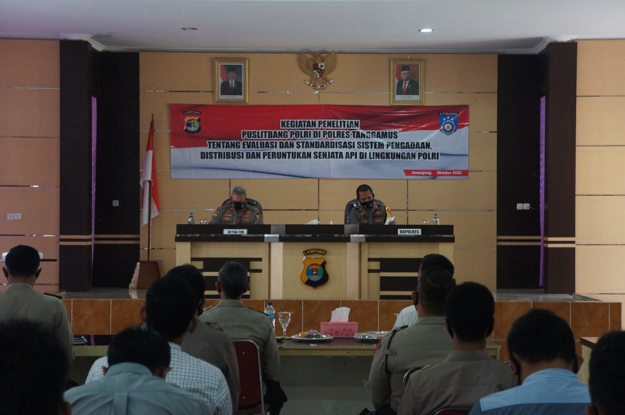 Puslitbang Polri Gelar Penelitian di Polres Tanggamus