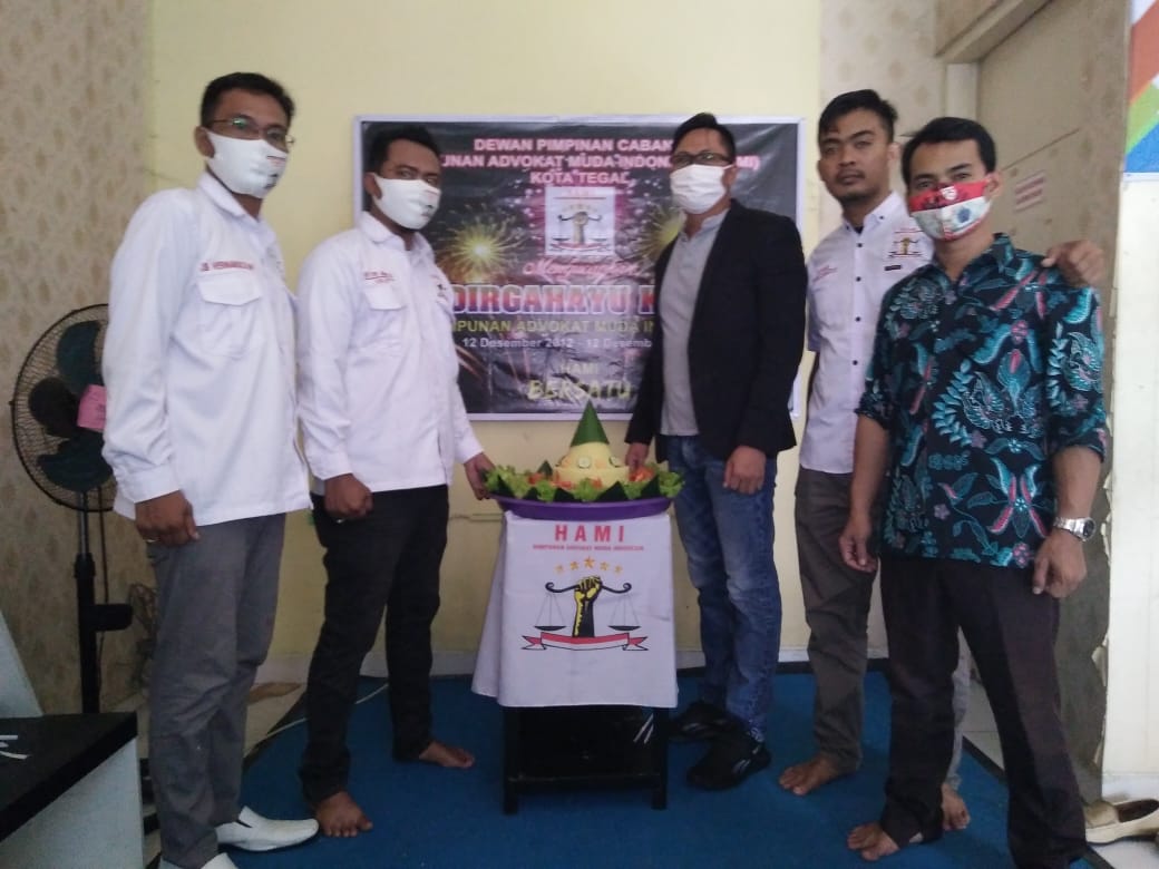 Dewan Pimpinan Cabang Himpunan Advokat Muda Indonesia (DPC HAMI) Tegal Menggelar Tasyakuran
