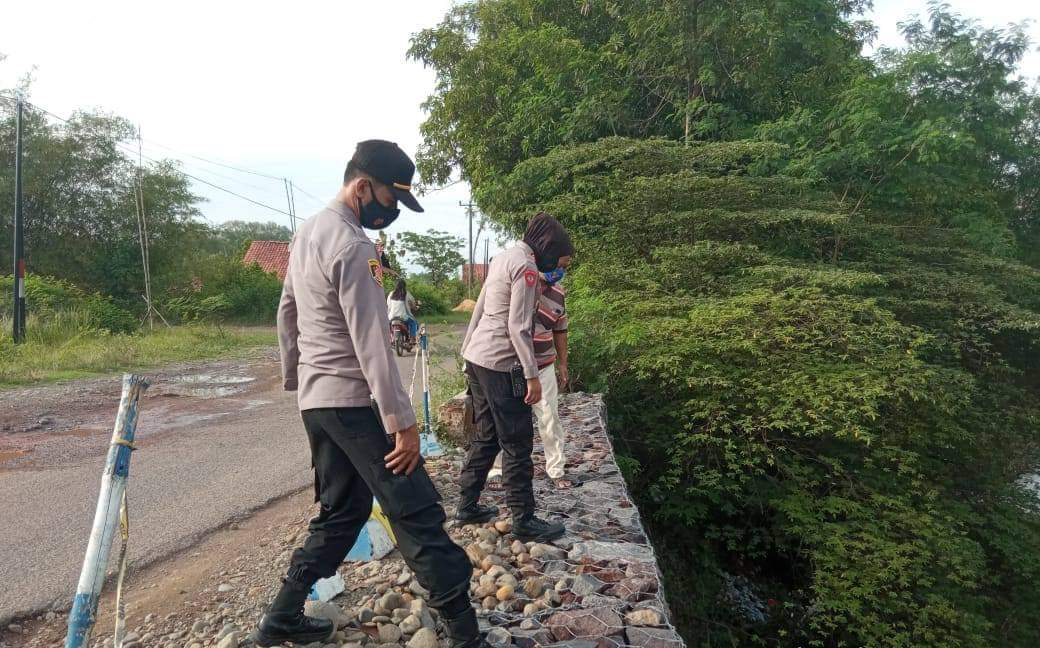 Peduli Kamtibmas dan Prokes 3M Polres Majalengka Polda Jabar Pantau Daerah Rawan Longsor
