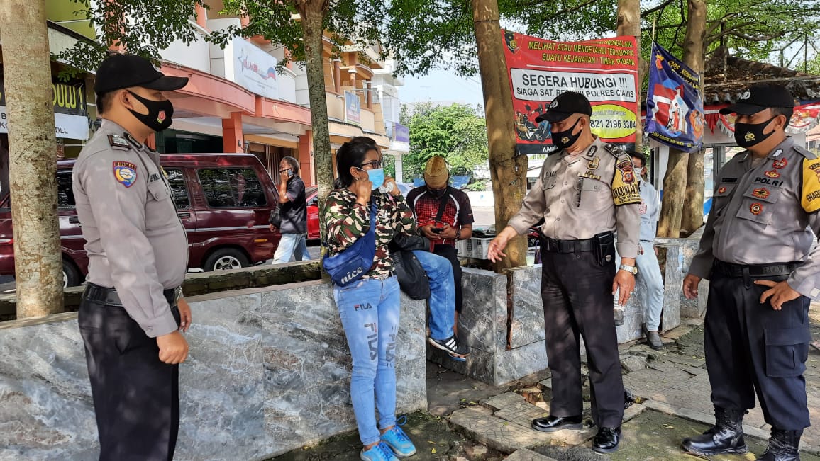 Tak Hentinya Polres Ciamis Terus Melakukan Pencegahan Penyebaran Covid-19 