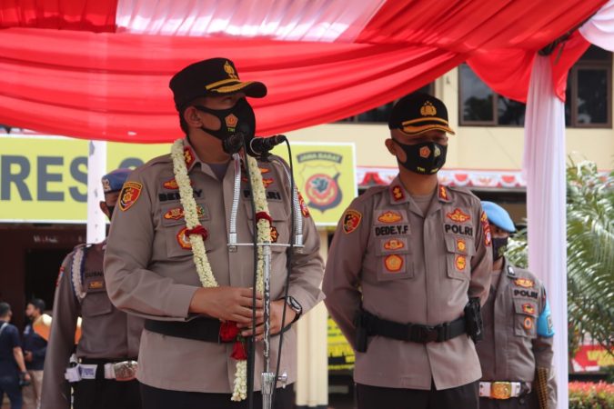 Penyambutan Kapolres Garut Baru Berlangsung Dengan Sederhana