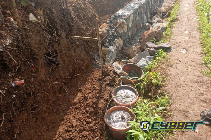 Kualitas Proyek Irigasi P3A Desa Tangkil Dipertanyakan