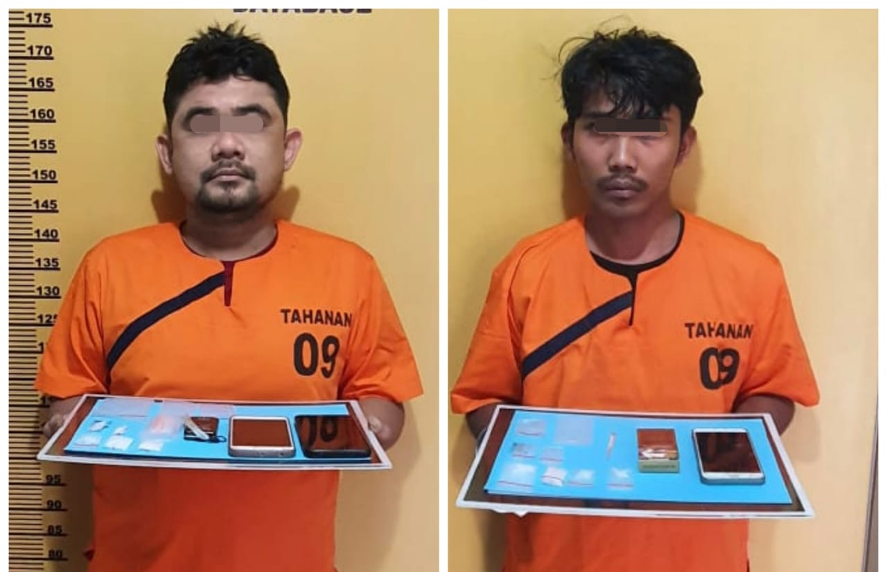 Dua Pengedar Sabu di Air Molek Diringkus Satres Narkoba Polres Inhu