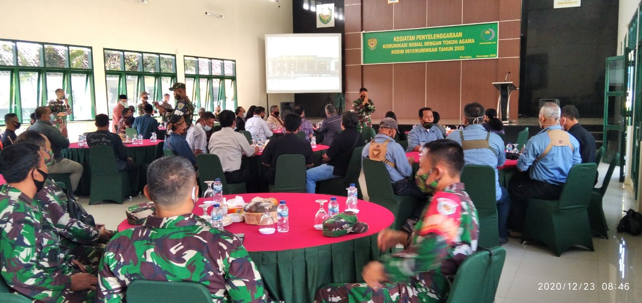 Kodim 0615 Kuningan Gelar Komsos Lintas Agama Jaga Harmonisasi  Umat
