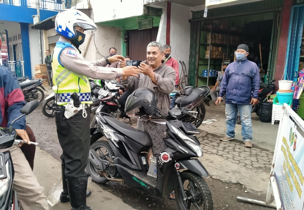 Belasan Pelanggar Protokol Kesehatan Terjaring Ops Yustisi di Wilkum Polres Sukabumi Kota