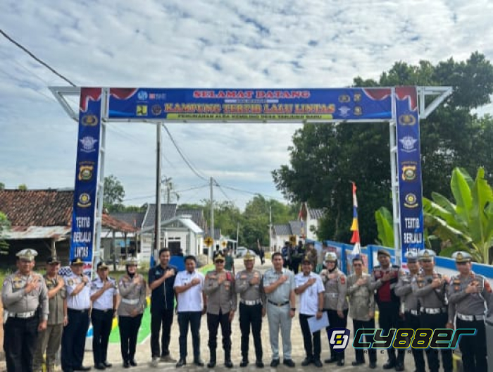Tim Penilaian Polda Sumsel Tinjau Kampung Tertib Lalu Lintas Polres OKU