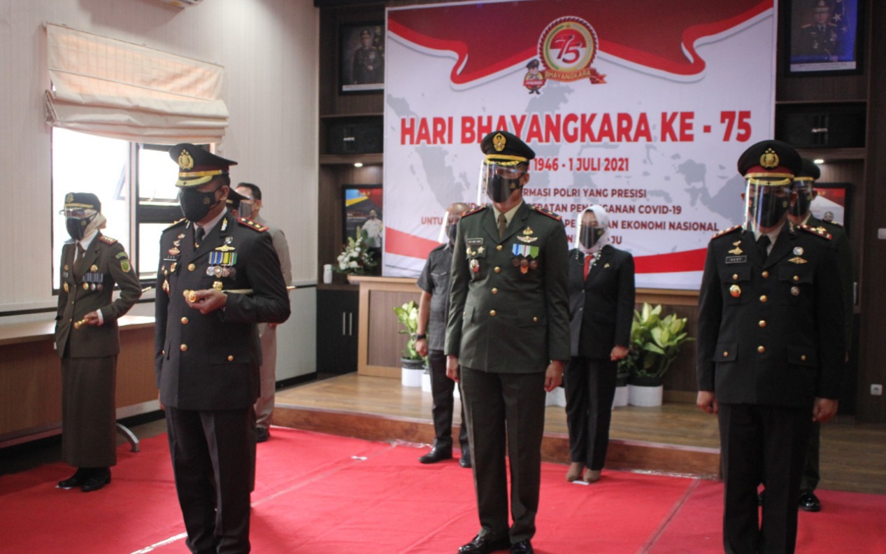 Upacara Hari Bhayangkara ke 75 tahun 2021 di Sumedang Dilaksanakan secara Virtual
