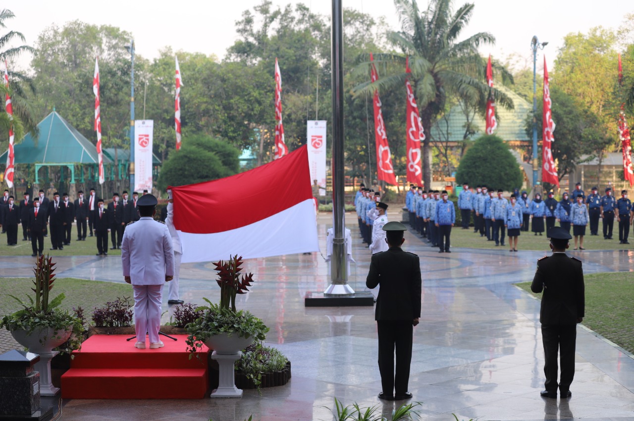 Utamakan Protokol Kesehatan, Pemkot Jakut Gelar Upacara HUT RI ke-75