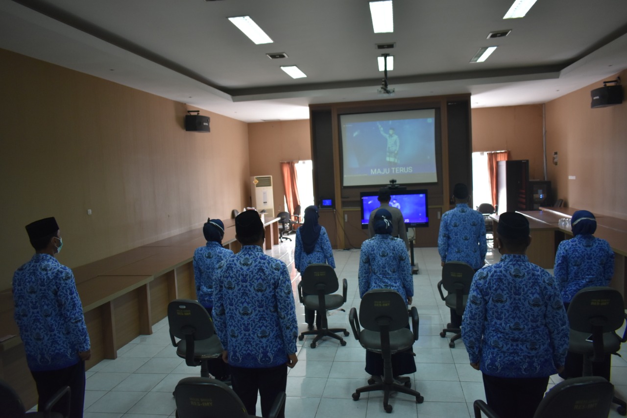 Pimpin Presiden Republik Indonesia  Ir. H Jokowi Dodo Upacara HUT Korpri Ke-49 Tahun 2020 Secara Virtual.