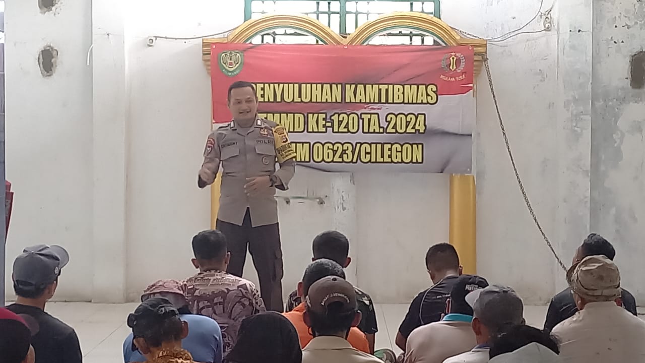 Penyuluhan Kamtibmas TMMD ke 120 Kodim 0623/Cilegon 