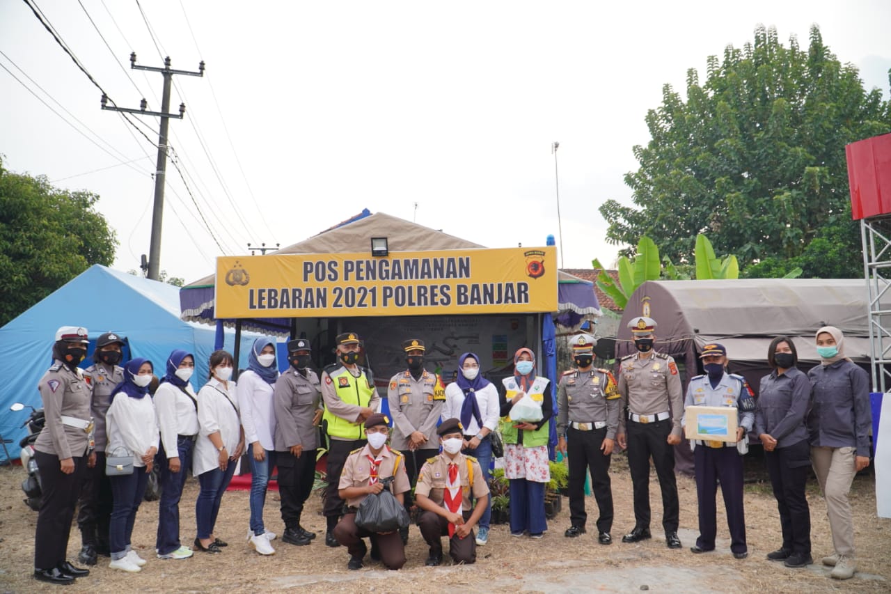  Cara Kapolres Banjar Memotivasi Semangat Personel Petugas Pos Pam Operasi Ketupat Lodaya 2021 