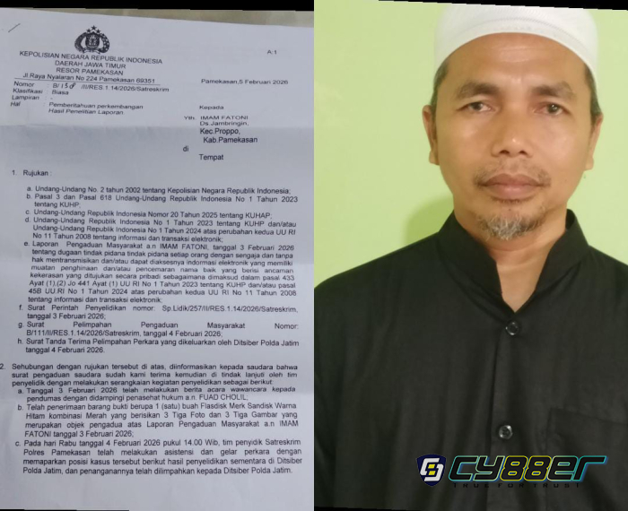 Kyai Imam Fathoni Laporkan Para Pendemo yang Diduga sekelompok Preman Mengatasnamakan  Alumni Ke Pihak Kepoliosian