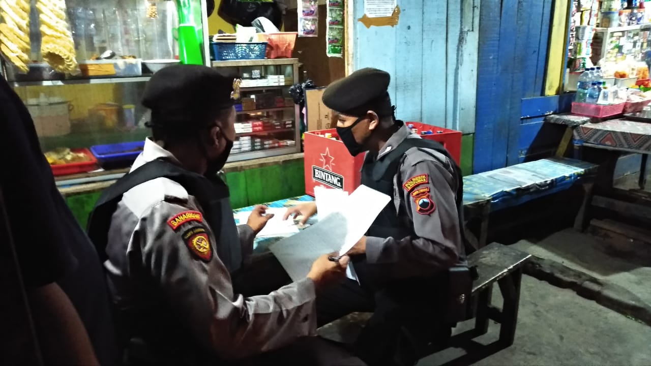 Jajaran Polresta Banyumas Razia Warung-Warung Penjual Miras di Terminal Ajibarang