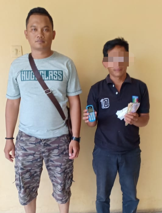 Lagi Asik Rekap Pesanan, Kiwil Jurtul Sei Buluh Dicyduk Polisi