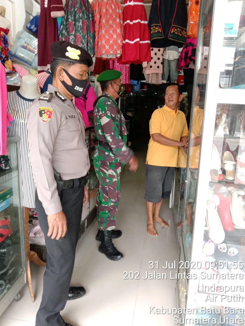 Antisipasi Kejahatan Kriminal Di Jalinsum, Kasat Sabhara Lakukan Patroli Bersama TNI