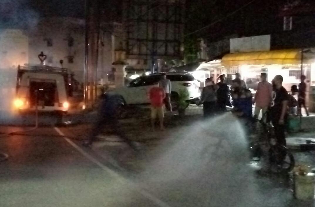 Akibat Percikan Api dari Busi, Satu Unit Motor Terbakar 