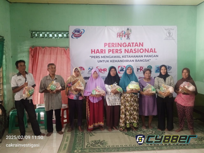 Pewarta Berbagi Sembako di Momentum HPN 2025 Klaten