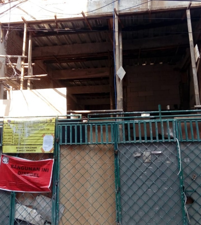 Bangunan ProyekTersegel di Penjaringan Masih Saja Membandel