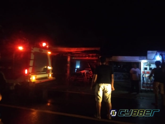 Kios Bensin Eceran di Ngambur Pesisir Barat Terbakar