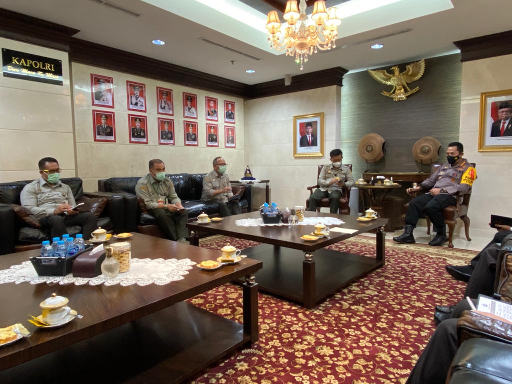 Kapolri Bersama Mentan Bahas Swasembada Beras Hingga Pendistribusian Pupuk Subsidi 